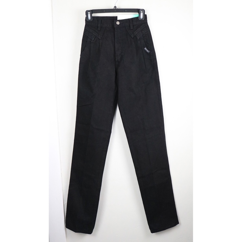 Rockies Jeanswear Vintage Deadstock JR Women Size 3 Black Jeans 36" Long Inseam
